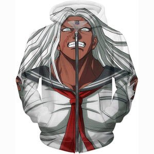 Danganronpa Sakura Oogami Hoodies - Zip Up Hoodie