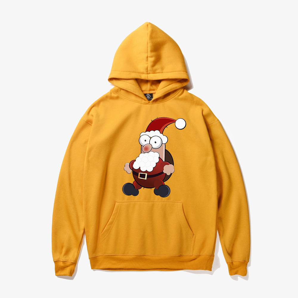 Christmas Hoodies - Super Cute Happy Santa Claus Cartoon Style Icon 3D Fleece Hoodie