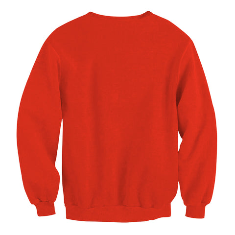 Image of Christmas Sweatshirts - DJ Santa Claus Icon Super Cool Red 3D Sweatshirt