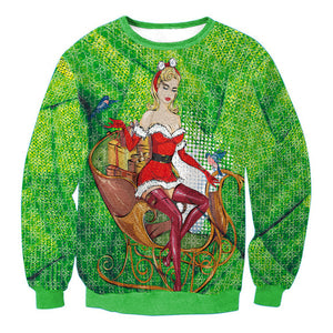 Christmas Sweatshirts - Super Cute Christmas Princess Icon 3D Sweatshirt
