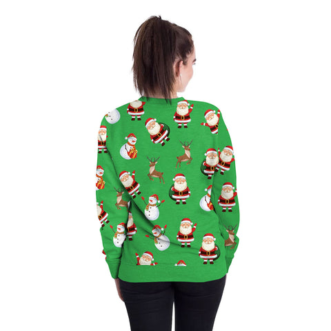 Image of Christmas Sweatshirts - Christmas Socks Candy Icon Cute 3D Sweatshirt