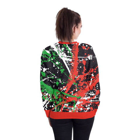 Image of Christmas Sweatshirts - Christmas Colourful Icon Cute 3D Sweatshirt