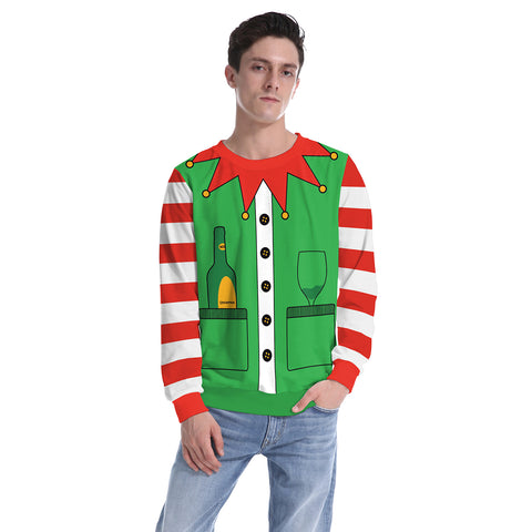 Image of Christmas Sweatshirts - Christmas Clown Cosplay Icon Super Cute 3D Sweatshirt