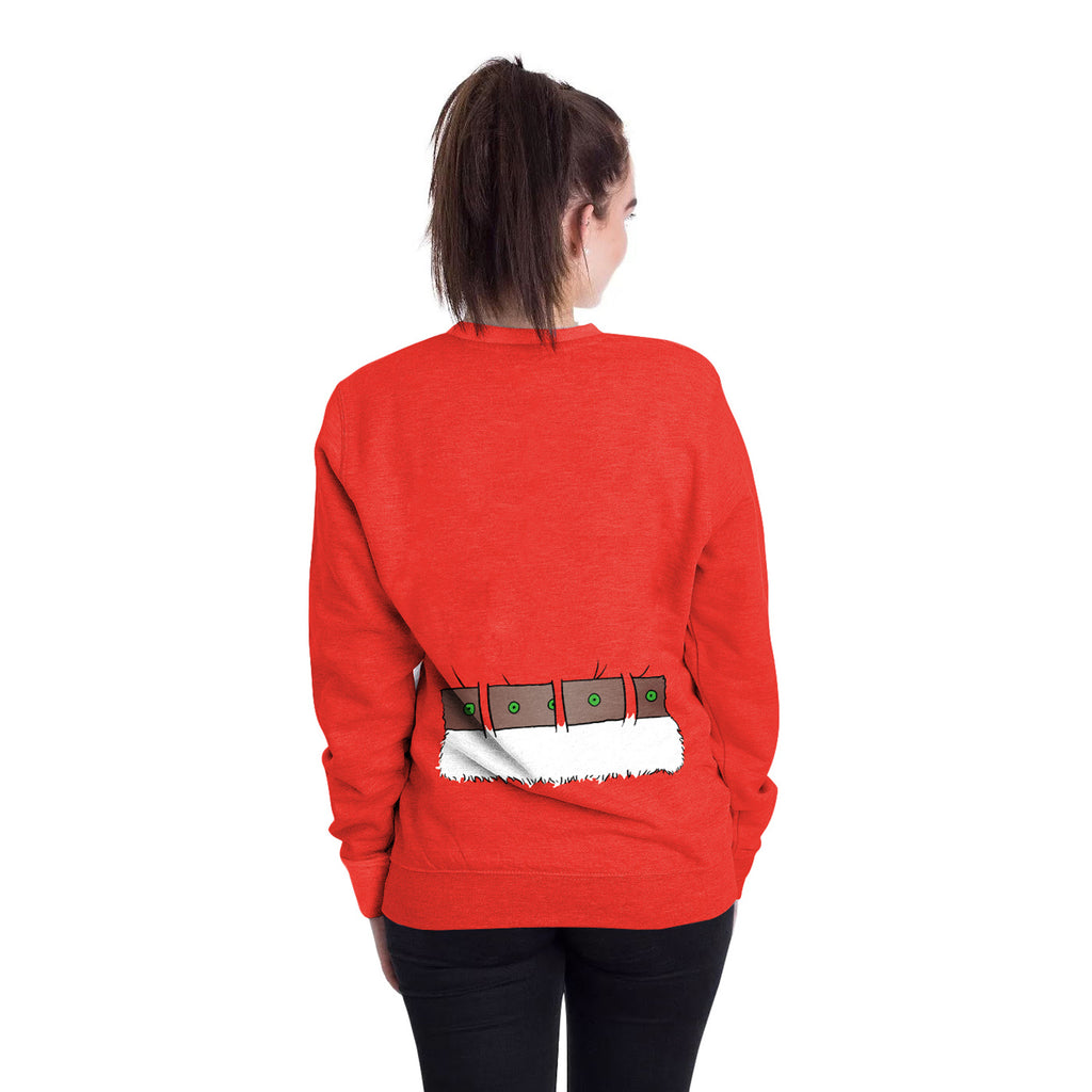 Christmas Sweatshirts - Red Santa Claus Cosplay Icon Cute 3D Sweatshirt