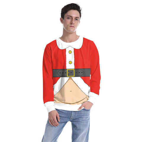 Image of Christmas Sweatshirts - Super Funny Santa Claus Cosplay Icon Cute 3D Sweatshirt