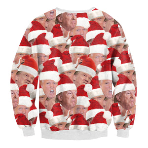 Christmas Sweatshirts - Super Funny Happy Christmas Icon Cute 3D Sweatshirt