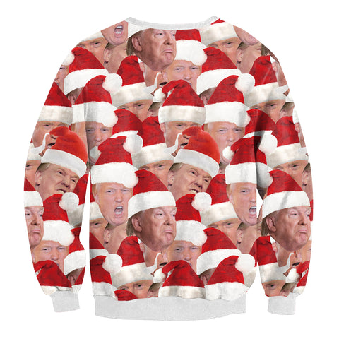 Image of Christmas Sweatshirts - Super Funny Happy Christmas Icon Cute 3D Sweatshirt