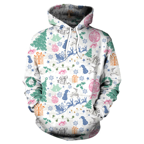 Image of Christmas Hoodies - Christmas Snowman tree 3D Hoodie