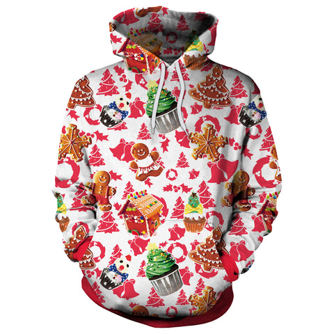 Image of Christmas Hoodies - Christmas Cake 3D Print Hoodie