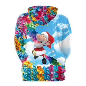 Christmas Hoodies - Cute Santa Multi-Color 3D Hoodie