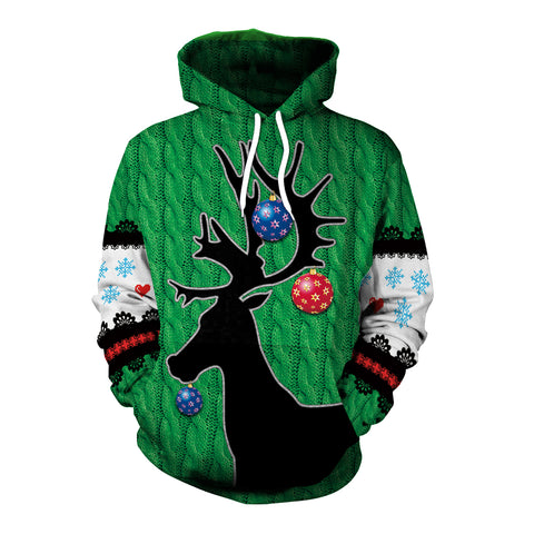 Image of Christmas Hoodies - Christmas Style Christmas Deer 3D Hoodie