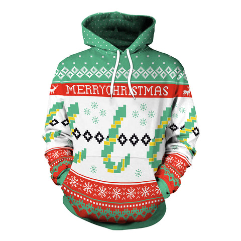 Image of Christmas Hoodies - Christmas Cheerful Multi-Color 3D Hoodie