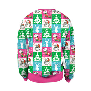 Christmas Sweaters - Santa Claus Cartoon 3D Crew Neck Sweatshirt