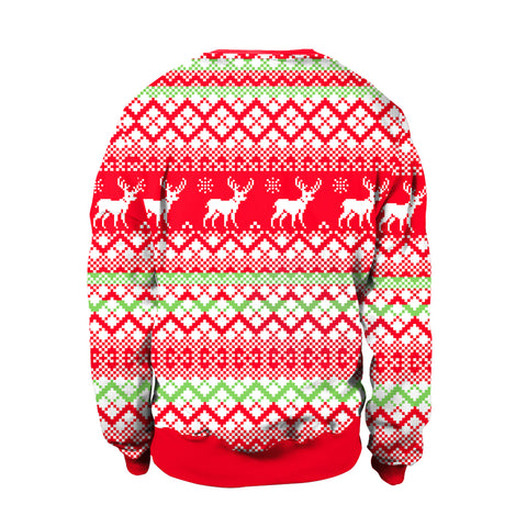 Image of Christmas Sweaters - Multicolor Snowman 3D Crew Neck Sweatshirt