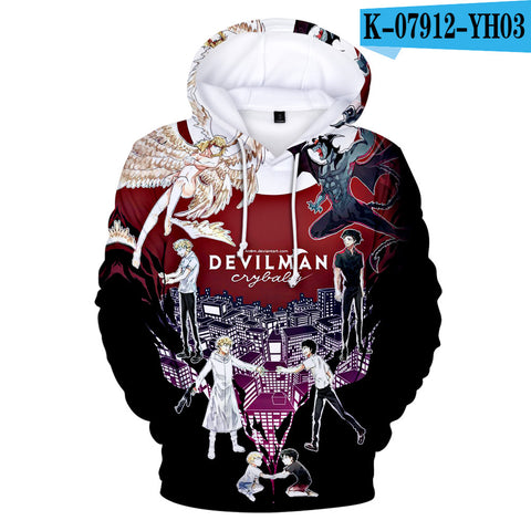 Image of 3D Print Anime Devilman Crybaby Hoodies Sweatshirt