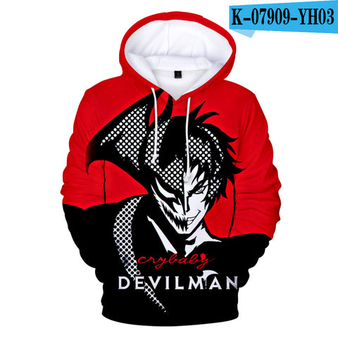 Image of 3D Print Anime Devilman Crybaby Hoodies Sweatshirt