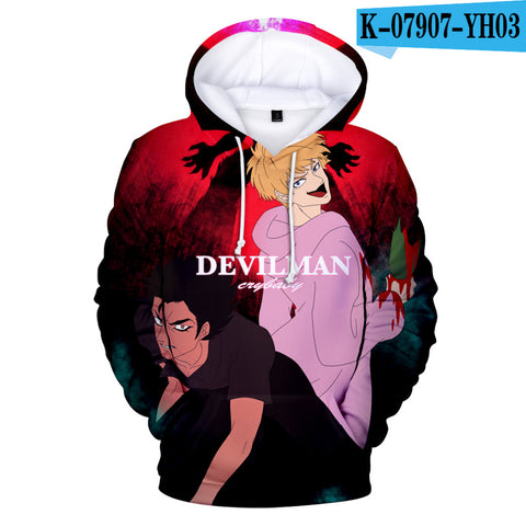 Image of 3D Print Anime Devilman Crybaby Hoodies Sweatshirt