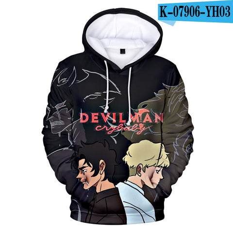 Image of 3D Print Anime Devilman Crybaby Hoodies Sweatshirt