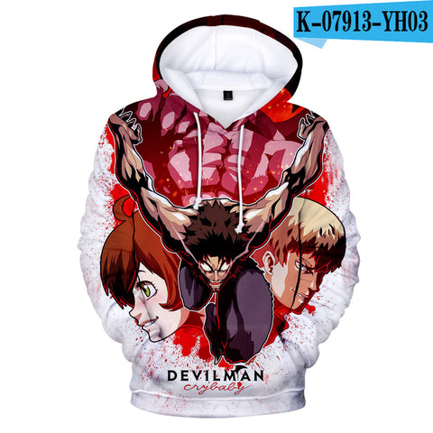 Image of 3D Print Anime Devilman Crybaby Hoodies Sweatshirt