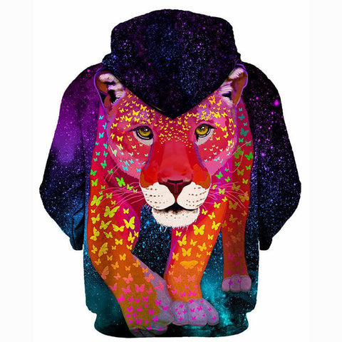 Image of Courage Hoodie——Colorful Leopard Hoodie
