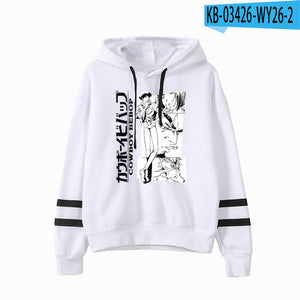 Spike Spiegel Graph Cowboy Bebop Anime Hoodie Casual Pullover Hooded Sweatshirts