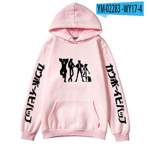 Anime Cowboy Bebop Hoodies Casual Pullovers Oversized Streetwear Sweatshirts