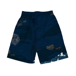 Men Fashion Harajuku Japan Style Beach Shorts with Printing Pattern