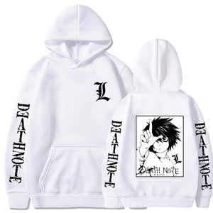 Death Note Hoodie Japanese Anime Series Pullover Hooded Sweatshirt Anime Top