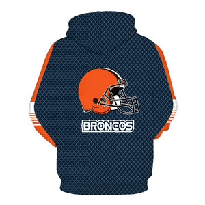 Football  Denver Broncos Hoodies - Pullover NFL Football Hoodie