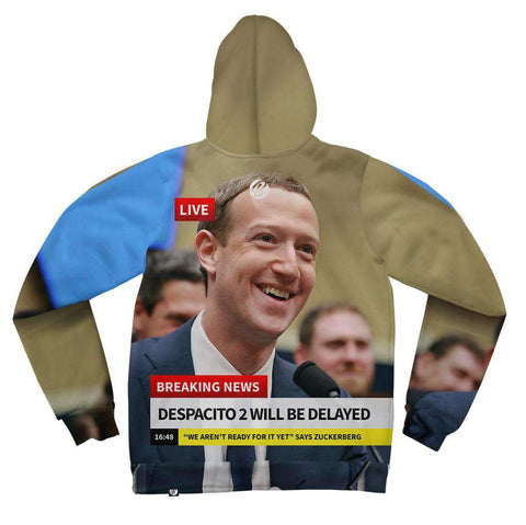 Image of Despacito 2 Delayed Zuckerberg Hoodie