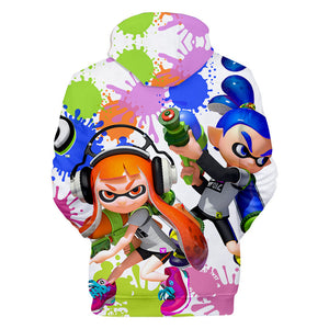 Anime 3D Printed Splatoon Hoodies Pullovers