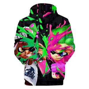 Anime Splatoon 3D Printed Hoodies Pullovers