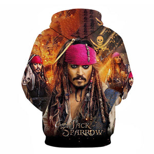 Pirates of the Caribbean 3D Printed Hoodies - Movies Fashion Hoody Pullover