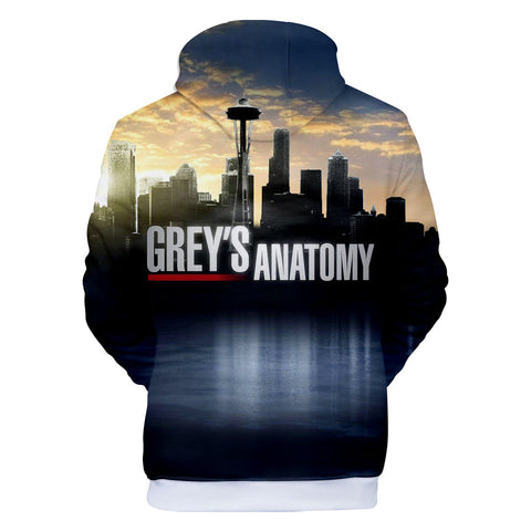 Image of 3D Printed Grays Anatomy Hoody Sweatshirt Hoodies