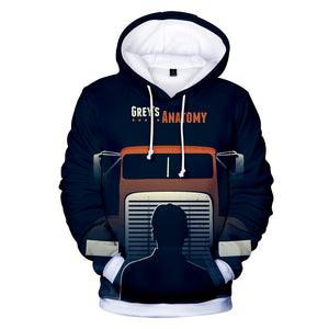 3D Printed Hoodies - Grays Anatomy Hooded Sweatshirt