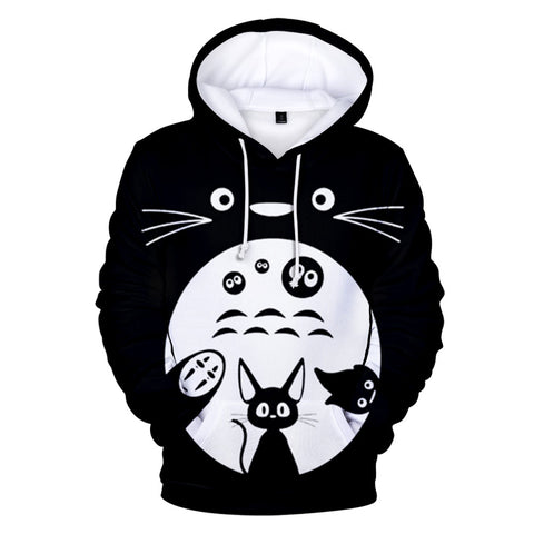 Image of Anime My Neighbor Totoro Hoodie - Hooded Sweatshirt