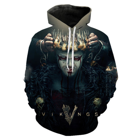 Image of 3D Printed Vikings Fashion TV Series Sweatshirt Hoodies