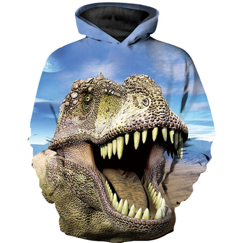 Image of 3D Printing Dinosaur Cool Hoodie - Hooded Sweatshirt Pullover