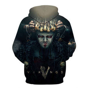 3D Printed Vikings Fashion TV Series Sweatshirt Hoodies