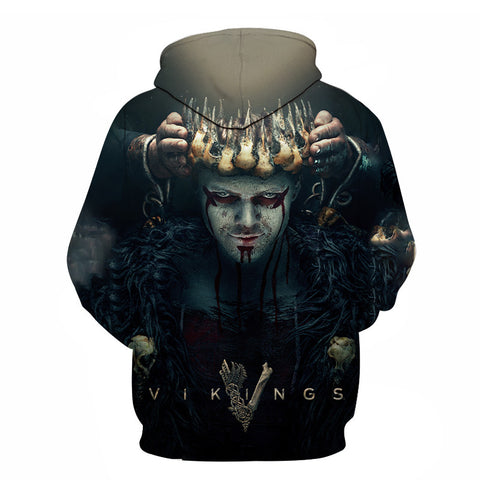 Image of 3D Printed Vikings Fashion TV Series Sweatshirt Hoodies