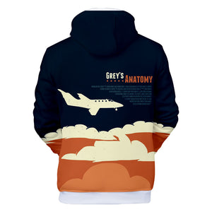 3D Printed Hoodies - Grays Anatomy Hooded Sweatshirt