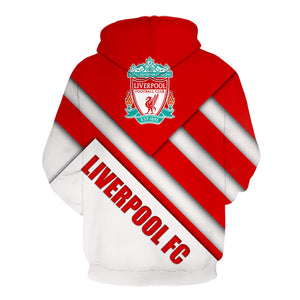 3D Printing Men's Hooded Sweatshirt - Football Team Badge Hoodie