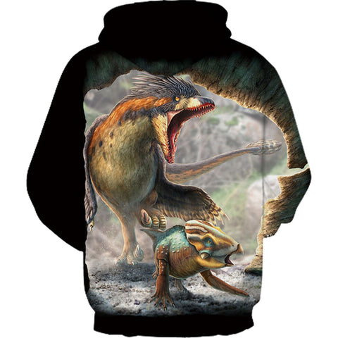 Image of 3D Printing Dinosaur Cool Hoodie - Hooded Sweatshirt Pullover