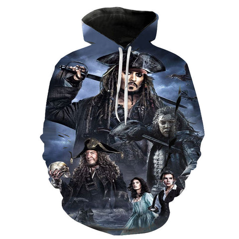 Image of Movies Pirates of the Caribbean 3D Printed Hoodies Pullover