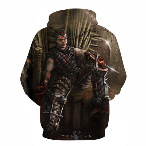 Image of Vikings Fashion 3D Printed TV Series Sweatshirt Hoodies