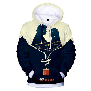 Grays Anatomy Hoody Sweatshirt - 3D Printed Hoodies