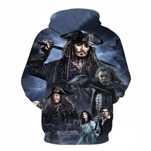 Movies Pirates of the Caribbean 3D Printed Hoodies Pullover