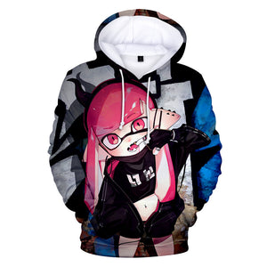 Anime Splatoon 3D Printed Pullovers Hoodies