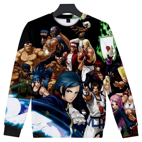 Image of The King Of Fighters 3D Hoodies - Fashion Long Sleeve Hooded Sweatshirt