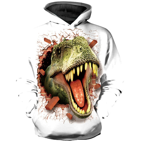Image of 3D Printing Dinosaur Cool Hoodie - Hooded Sweatshirt Pullover